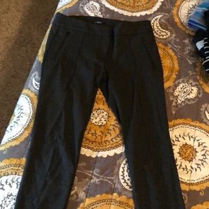 The loft gray stretchy dress pants